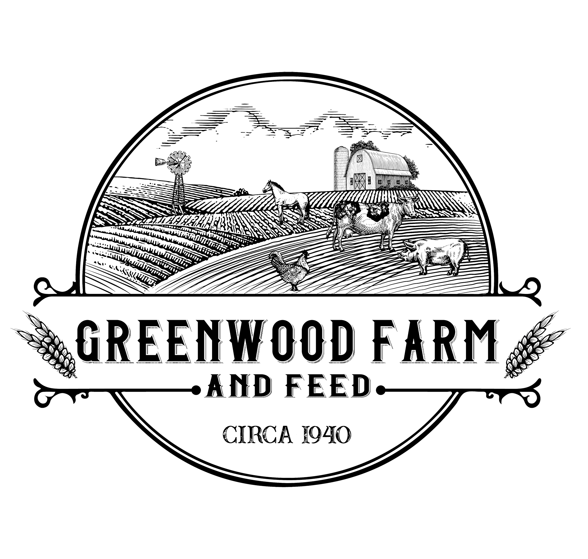 Greenwood Farm and Feed Logo